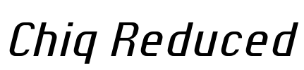 Chiq Reduced Font Image