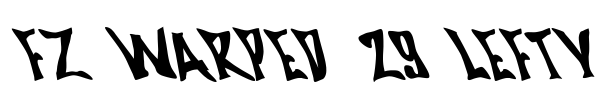 FZ WARPED 29 LEFTY Font Image