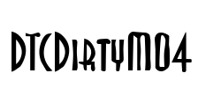 DTCDirtyM04 Font Image