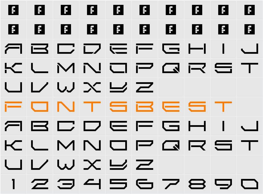 2589 LDR Character Map