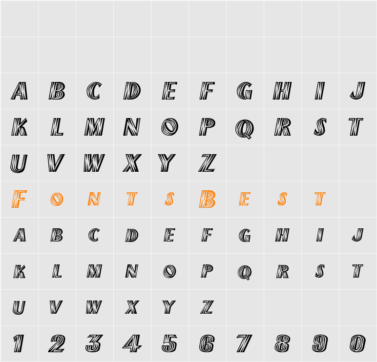ChiliPepper-ExtraBold Character Map