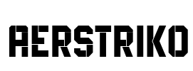 Aerstriko Font Image