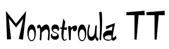 Monstroula TT Font Image