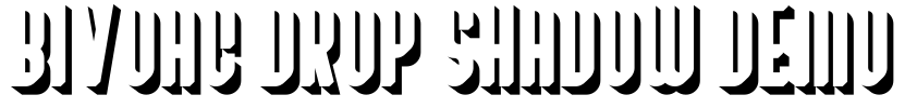 Bivoac Drop Shadow Demo Font Image