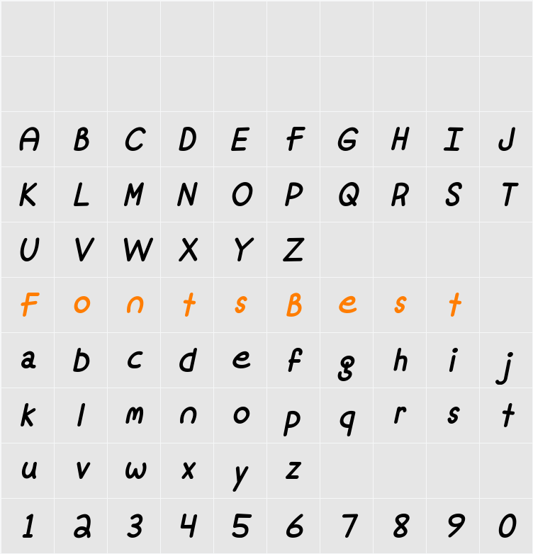 Mf Fine Again Character Map