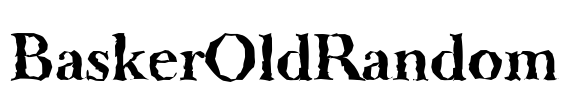 BaskerOldRandom Font Image
