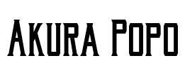 Akura Popo Font Image