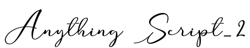 Anything Script_2 Font Image