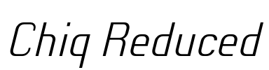 Chiq Reduced Font Image