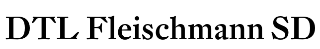 DTL Fleischmann SD Font Image