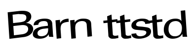 Barn ttstd Font Image