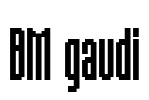 BM gaudi Font Image