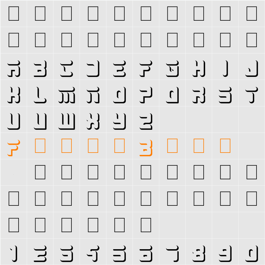 Big White Character Map