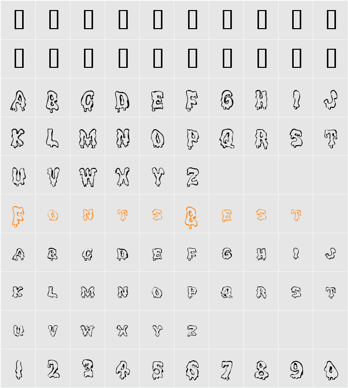 JI-Legato Character Map