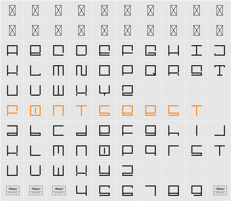 Boost Display Character Map