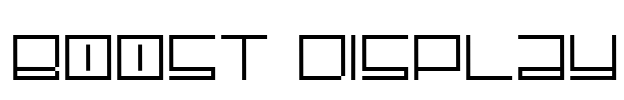 Boost Display Font Image
