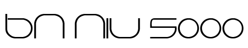 BN Niv 5000 Font Image