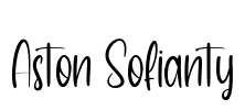 Aston Sofianty Font Image