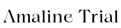 Amaline Trial Font Image