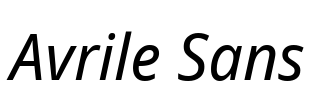 Avrile Sans Font Image