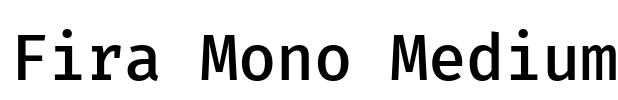 Fira Mono Medium