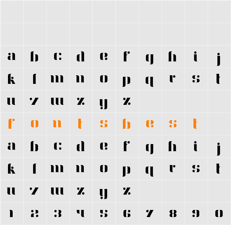 Aery Character Map
