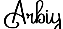 Arbiy Font Image