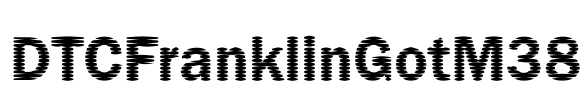 DTCFranklinGotM38 Font Image
