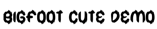 Bigfoot Cute Demo Font Image