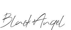 Black Angel Font Image