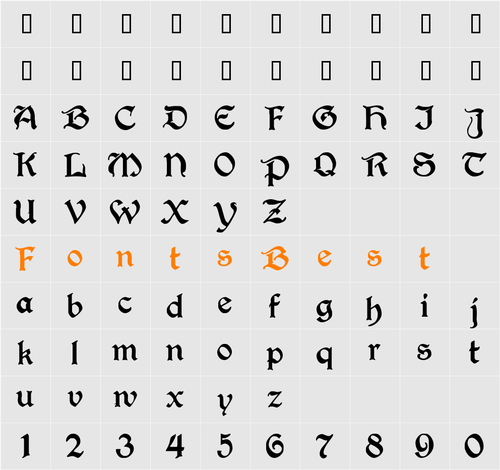 AvignonSSK Character Map