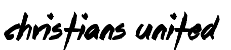 Christians United  Font Image