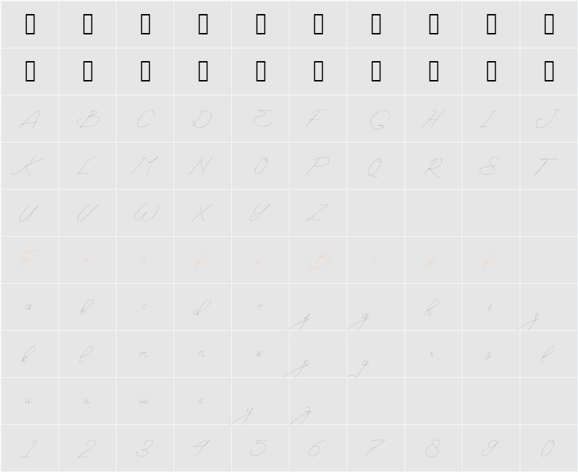 Bedriyas Character Map