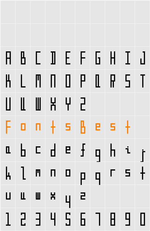 Curveless Character Map
