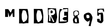 Moore895 Font Image