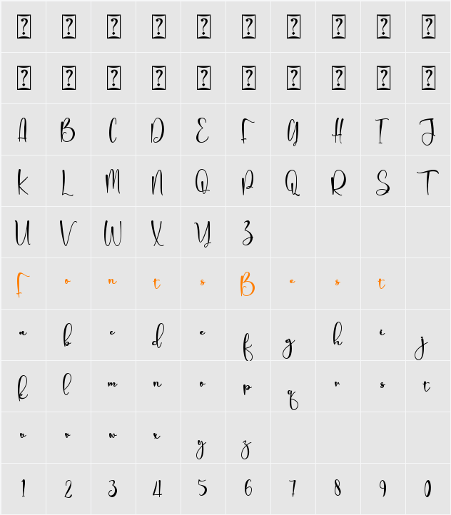 baby girl personal use Character Map
