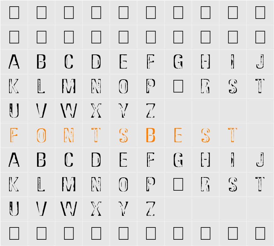 DS Stamp Cyr Character Map