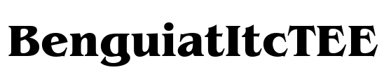 BenguiatItcTEE Font Image