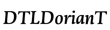 DTLDorianT Font Image