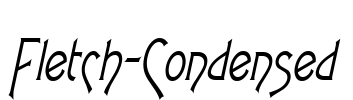 Fletch-Condensed Font Image