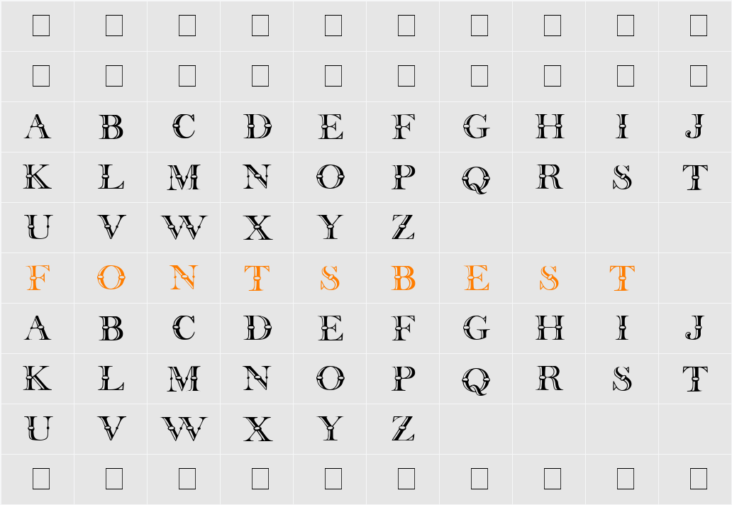 Beffle Character Map
