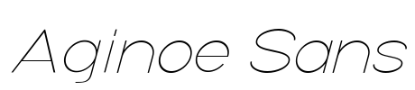 Aginoe Sans Font Image