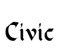 Civic Font Image