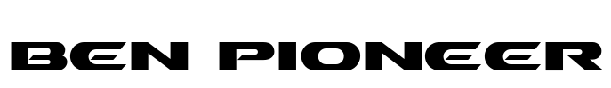 Ben Pioneer Font Image