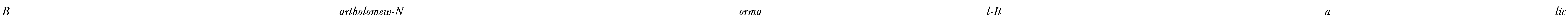 Bartholomew-Normal-Italic Font Image