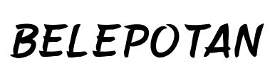 Belepotan Font Image
