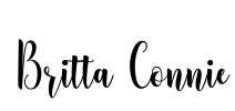Britta Connie Font Image