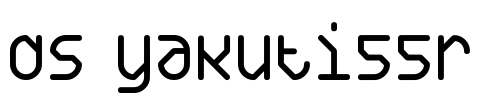 DS Yakuti55R Font Image