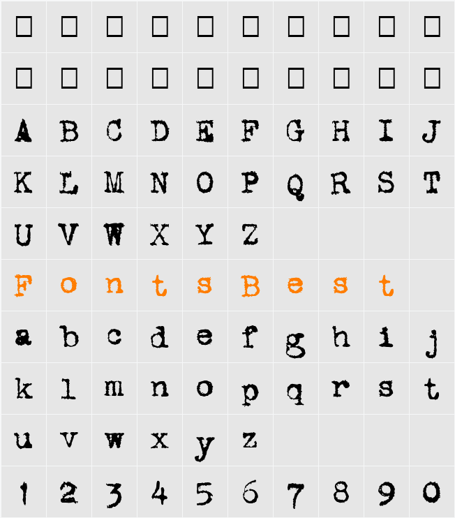 DS VTCorona Cyr Character Map