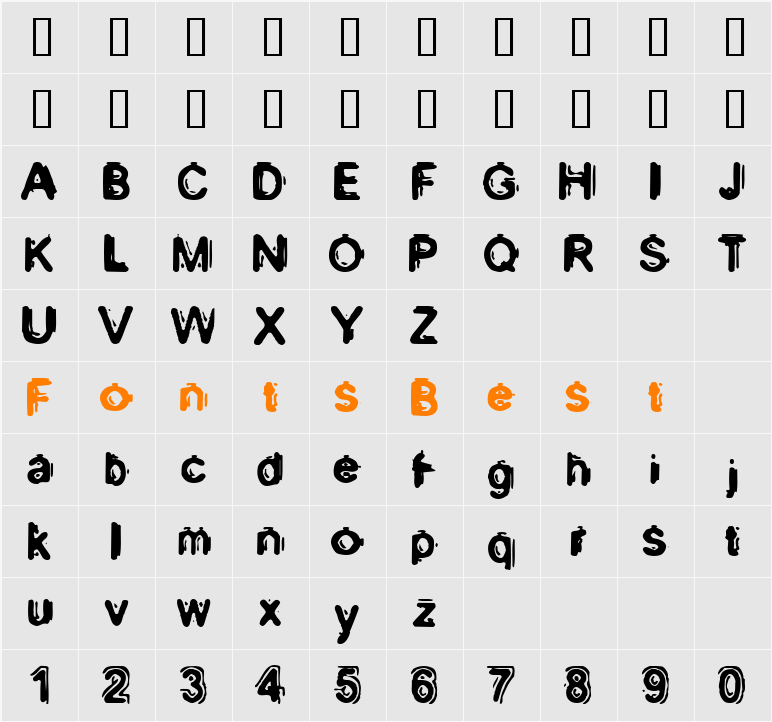 Muzzle Character Map